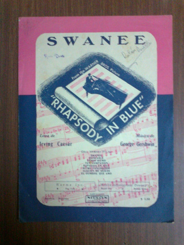 Partitura Para Piano Swanee, Rhapsody In Blue