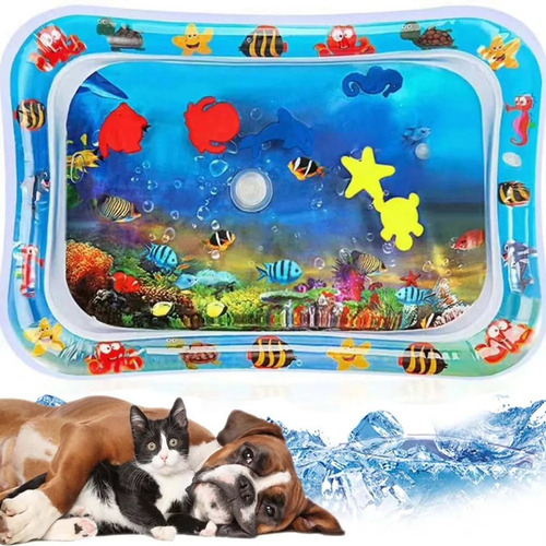 Estera Acuática Para Gatos Estera Agua Sensorial Con Peces