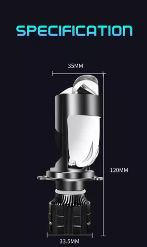 Kit Focos Led Proyector Csp H4 Doble Lupa Alta Y Baja Canbus
