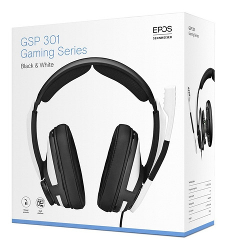 Auricular Epos/sennheiser Gsp 301 Con Micrófono Color Blanco