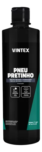 comprar Pretinho Pneus 500 Ml Concentrado Brilho Molhado Vintex Cor Preto