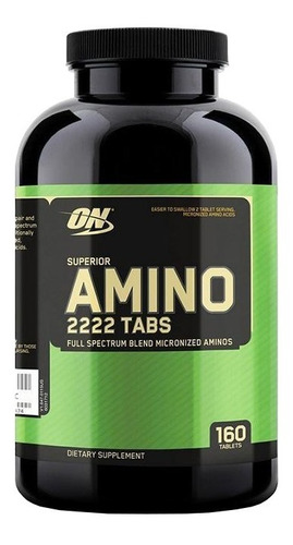 Optimum Nutrition Super Amino 2222 Tabs 160 Tabletas