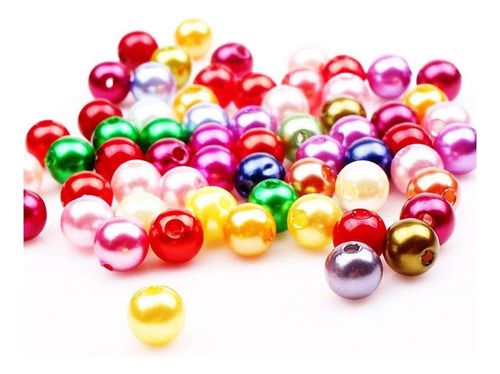 Diyasy 750 Pcs Redondear Cuentas De Perlas De Plástico De Y