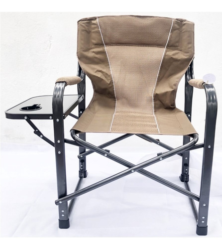 Imagen 1 de 2 de Silla Plegable Para Camping Con Mesa Resiste 150 Kg