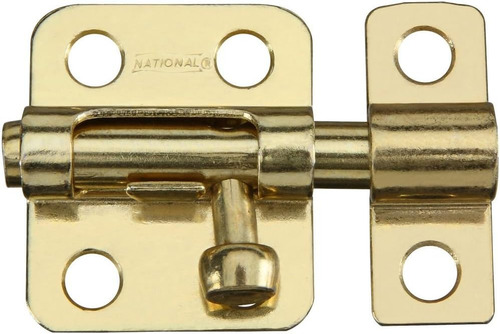 National Hardware Nv833 Perno Para Ventana En Latón, 2 Pulga