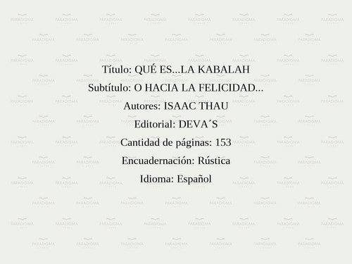 Qué Es...la Kabalah - Una Fuente De Sabiduria Que Facilita E