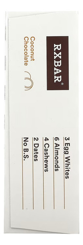 Rxbar Barras Con 12 Grs De Proteina 12 Pzs De 52 Grs Sabor Coconut/chocolate