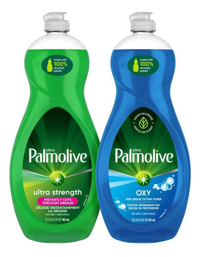 2 Piezas Jabon Para Trastes Palmolive Combo