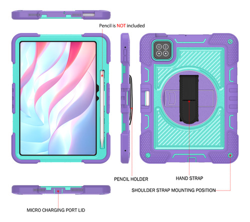Funda Para Xiaomi Pad 7 / 7 Pro 11.2 2024 Uso Rudo + Correa