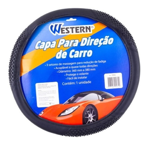 Capa Volante Direcao Carro 36-38cm Western 2005