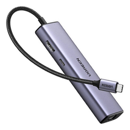 Hub Usb-c 6 En 1 Ugreen 3 Usb-a, 1 Usb-c, Hdmi 4k/30hz