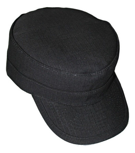 Gorro Rectangular Quepi Policial Uniforme Azul Negro