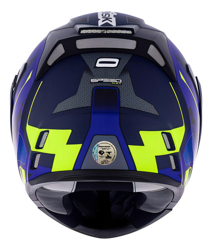 Capacete Norisk Ff345 Route Speedmax Escamoteável Cor Azul
