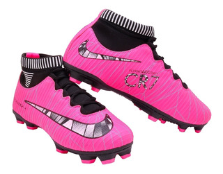 chuteira nike rosa campo