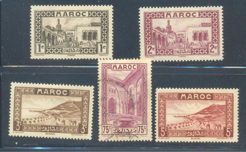 Estampillas Marruecos  Turismo 1940