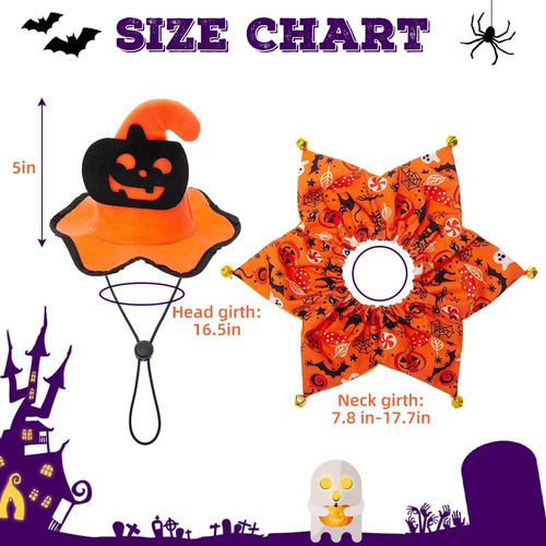 Disfraz De Halloween Para Perro, Collar De Perro Estilo Hall