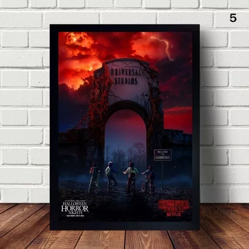 5 Quadros Decorativos Pôsteres Stranger Things Netflix 21x30