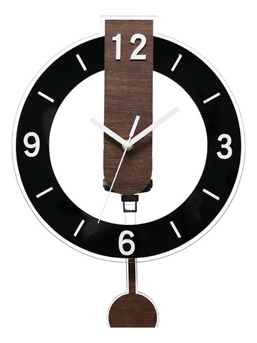 Relógio De Parede Com Pêndulo, Decoração Para Preto