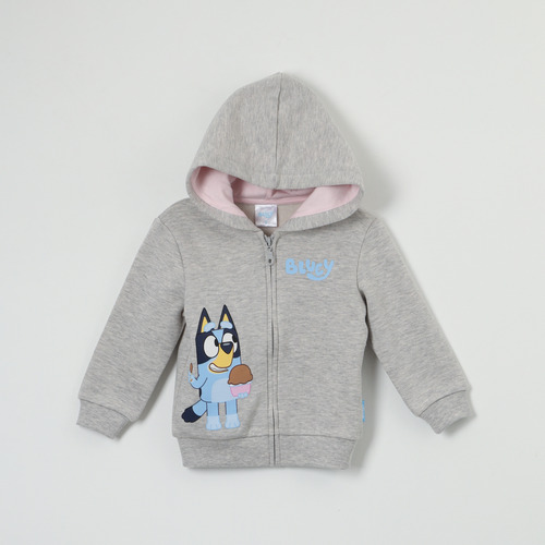Poleron Niña Just Gris Mel Bluey