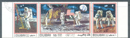 Dubai Emirato Arabe Serie Espacio Hombre En La Luna
