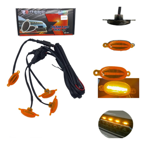 Luces Led Amarillas Lujo Para Persiana Parrilla 110404a/4