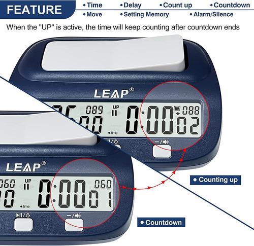 Leap Chess Clock Digital Chess Timer Reloj De Ajedrez Pro...