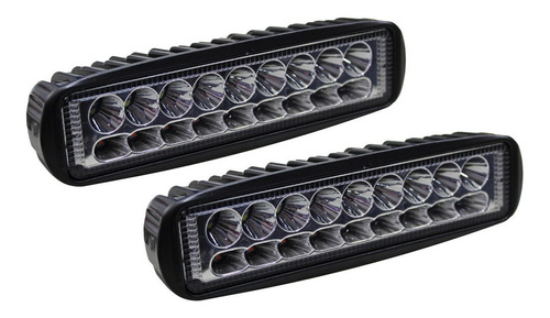 Jgo Faros Led Jeep 12-36v 54w 18 Leds Luz Blanco Amarillo