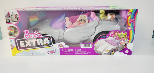 Barbie Auto Convertible Extra - Color Plata Set - Original (Usado)