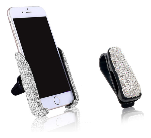 My Bling Crystal Car Phone Mount Con Soportes Para Gafas Gra