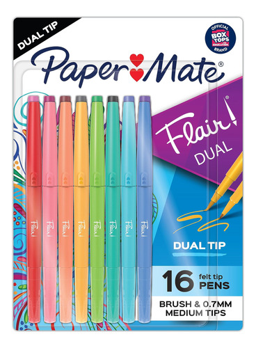 Paper Mate Flair - Juego De Boligrafos De Punta De Fieltro D