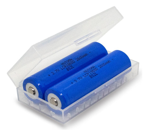 Pila Recargable 18650 Motoma 2600mah 3.7v Con Teton X 2 Unid