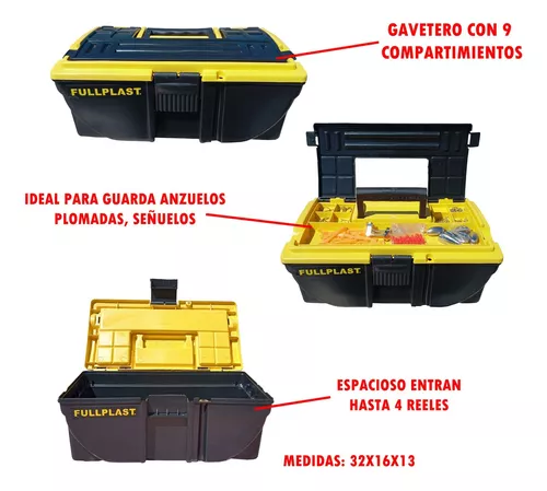 Kit Pesca Equipo Completo Caña 2,10 Y 2,40 Maciza Reel Caja