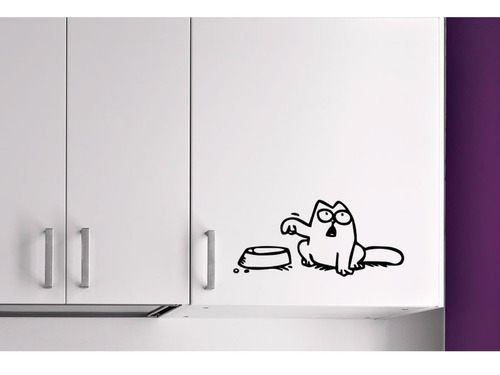 Adesivo Parede Geladeira Quarto Cozinha Simon´s Cat Gato 