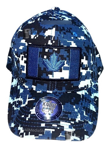 Gorra Camo Canadá Bandera Removible Camuflaje Azul - Militar