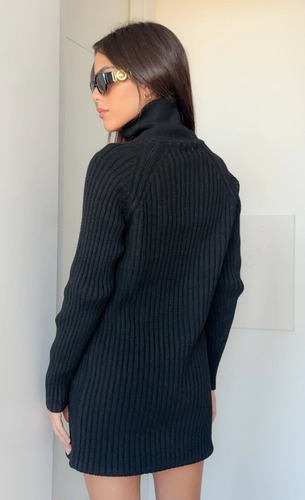 Vestido Sweater Nanaku Tejido Grueso Con Cierre Zippy
