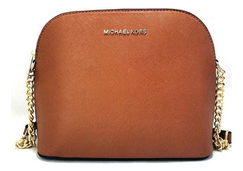 Bolso De Hombro Michael Kors Con Efecto Saffiano Para Mujer Color Marrón