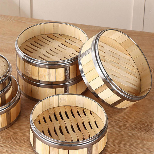 Cesta De Bambú Para Cocinar Al , Para Hacer 30 Centímetros