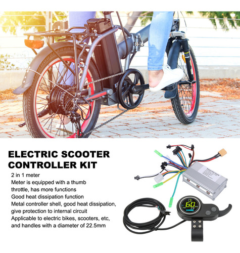 Kit De Controlador De Patinete Eléctrico De 350 W, Multidato