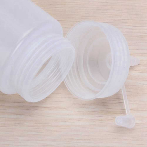 Botellas Exprimibles De Plástico Blanco Transparente Para Sa
