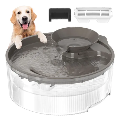 Cuenco De Agua Antiderrames 2l Acero Inoxidable Para Perros | Meses Sin, , large