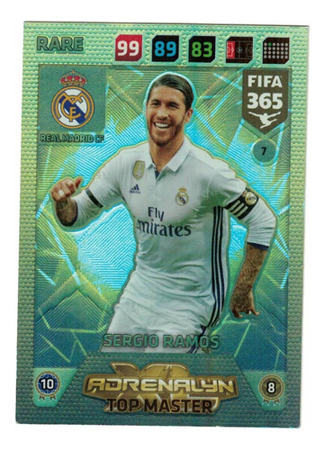 Carta Sergio Ramos - Top Master Adrenalyn Xl Fifa 365 18 