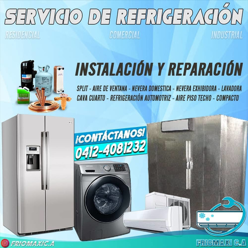 Imagen 1 de 5 de Servicio Tecnico  Refrigeracion Nevera Aire Acondicionado
