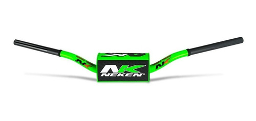 Manubrio Neken Motocross Fat Bar Green Design Made In France