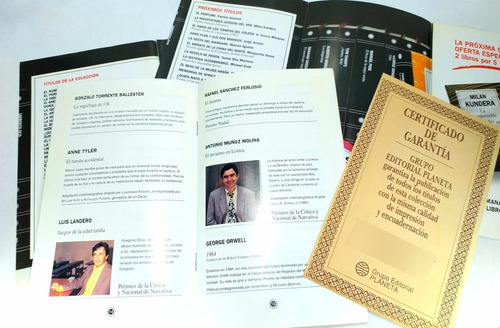 Catálogo General Colección Narrativa Actual Rba Editores (Usado)
