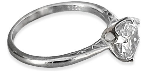 Imagen 2 de 6 de Anillo Plata Italiana 925 Y Circonitas Modelo Arlene
