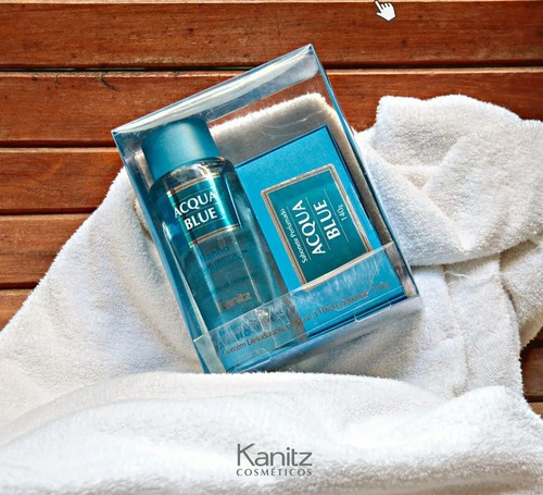 Kit Deo Colônia Acqua Blue 310ml+sabonete 140g