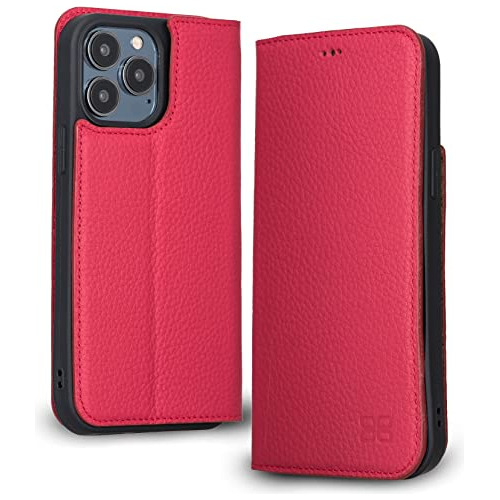 Bouletta Funda De Cuero Folio Para iPhone 13 Pro Max 6.7'' -