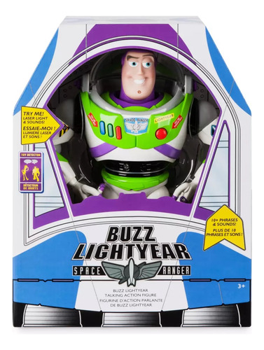 Figura De Acción Con Voz Buzz Lightyear Disney Original