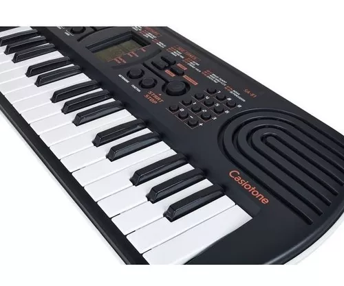 Teclado Infantil Casio Casiotone Sa 81 Preto Sem Fonte