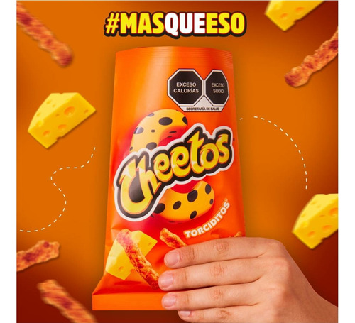 2 Cheetos Torciditos Sabritas Chile Queso Fiestas Snacks